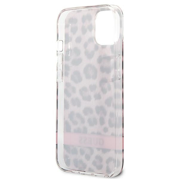 Guess GUHCP13SHSLEOP iPhone 13 mini 5.4&quot; pink/pink hardcase Leopard