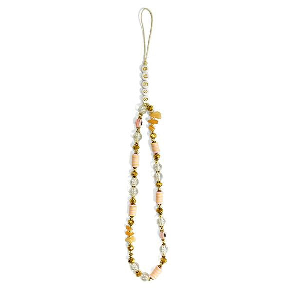 Guess pendant GUSTBOHP Phone Strap brown/brown Beads Bohemia