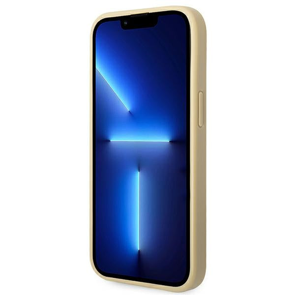 Guess GUHCP14SHGGSHD iPhone 14 6.1&quot; gold/gold hard case Glitter Script