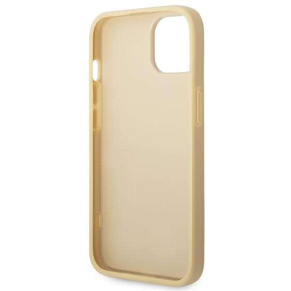 Guess Glitter Script Case for iPhone 14 Plus - Gold