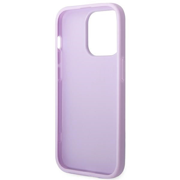 Guess Saffiano Strap Case for iPhone 14 Pro - Purple