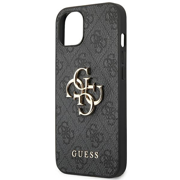 Guess 4G Big Metal Logo iPhone 14 Case - Gray