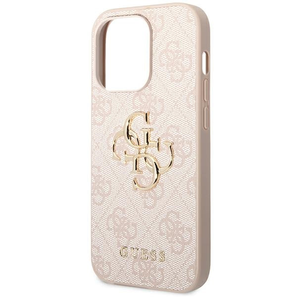 Guess GUHCP14X4GMGPI iPhone 14 Pro Max 6.7" pink/pink hardcase 4G Big Metal Logo