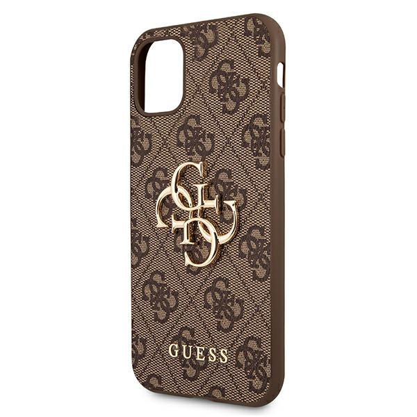 Guess 4G Big Metal Logo Case for iPhone 11 / Xr - Brown