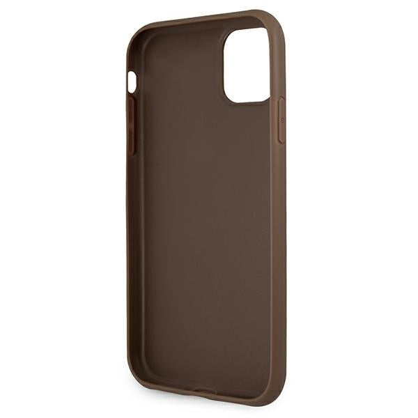 Guess 4G Big Metal Logo Case for iPhone 11 / Xr - Brown
