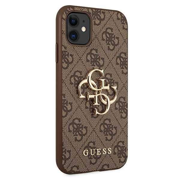 Guess 4G Big Metal Logo Case for iPhone 11 / Xr - Brown