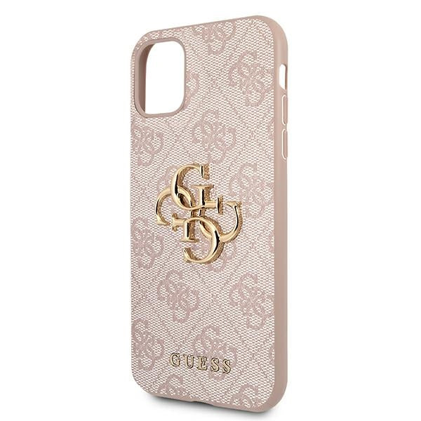 Guess GUHCN614GMGPI iPhone 11 6.1 "/ Xr pink / pink hardcase 4G Big Metal Logo