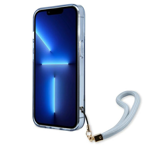 Guess GUHCP13LHTSGSB iPhone 13 Pro / 13 6,1 "blue / blue hardcase Translucent Stap