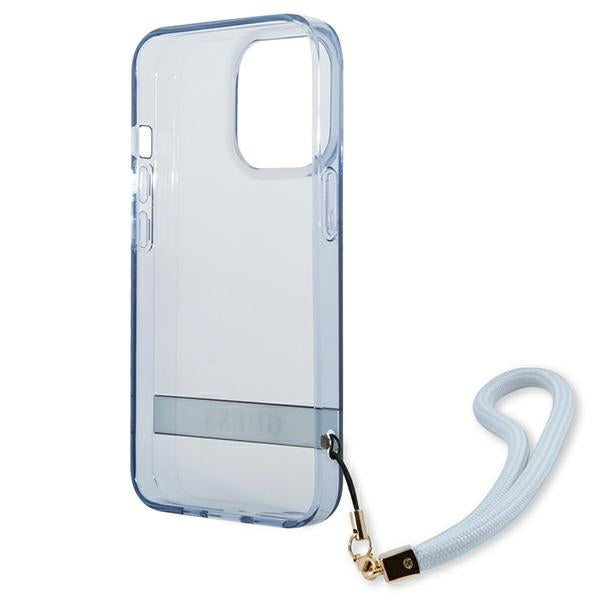 Guess GUHCP13LHTSGSB iPhone 13 Pro / 13 6,1 "blue / blue hardcase Translucent Stap