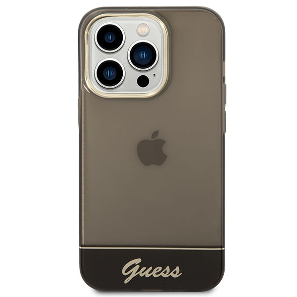 Guess GUHCP14LHGCOK iPhone 14 Pro 6.1 &quot;black / black hardcase Translucent