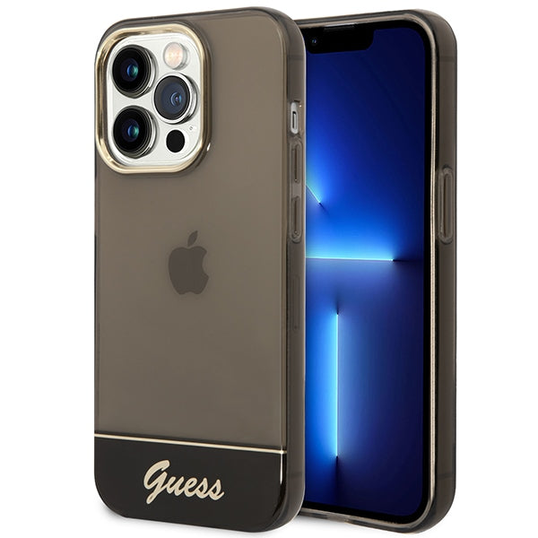 Guess GUHCP14LHGCOK iPhone 14 Pro 6.1 &quot;black / black hardcase Translucent