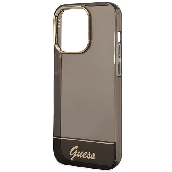 Guess GUHCP14LHGCOK iPhone 14 Pro 6.1 &quot;black / black hardcase Translucent