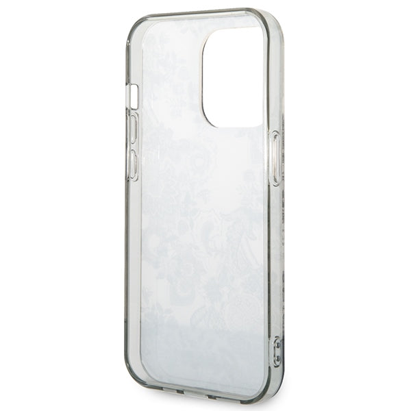 Guess GUHCP14LHGPLHG iPhone 14 Pro 6.1" grey/grey hardcase Porcelain Collection