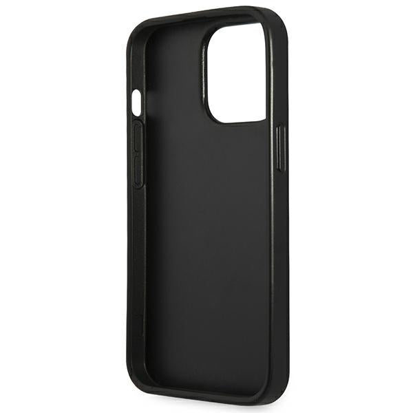 Guess GUHCP14LPSATLK iPhone 14 Pro 6.1" black/black hardcase SaffianoTriangle Logo