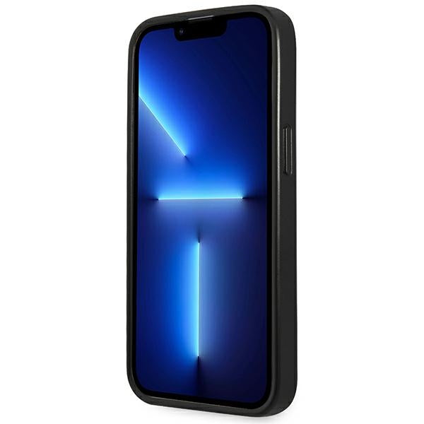 Guess GUHCP14LPSATLK iPhone 14 Pro 6.1" black/black hardcase SaffianoTriangle Logo