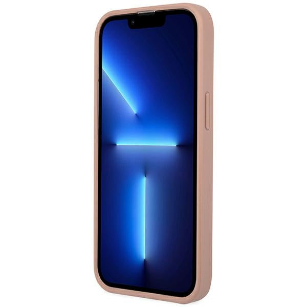 Guess GUHCP14LPSATLP iPhone 14 Pro 6.1 "pink / pink hardcase SaffianoTriangle Logo