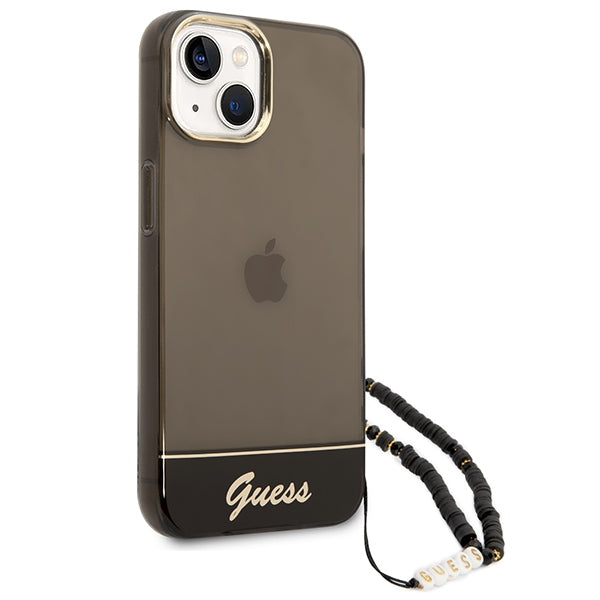 Guess GUHCP14MHGCOHK iPhone 14 Plus 6,7 "black / black hardcase Translucent Pearl Strap