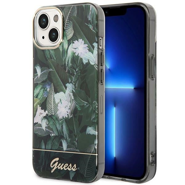 Guess GUHCP14MHGJGHA iPhone 14 Plus 6.7&quot; green/green hardcase Jungle Collection