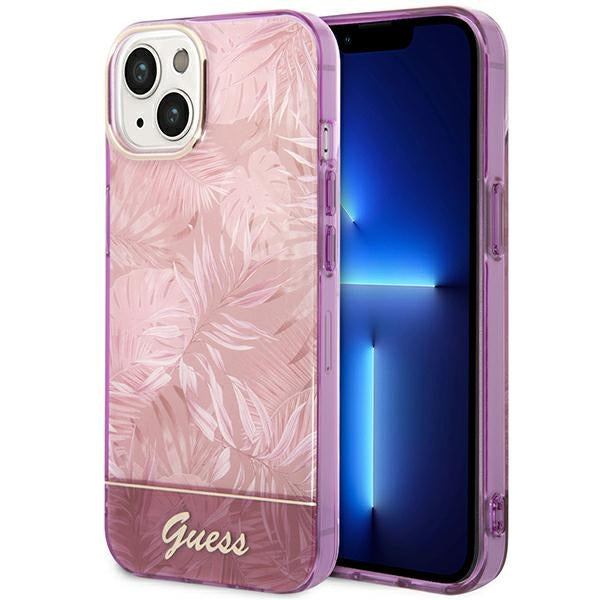 Guess GUHCP14MHGJGHP iPhone 14 Plus 6.7 &quot;pink / pink hardcase Jungle Collection