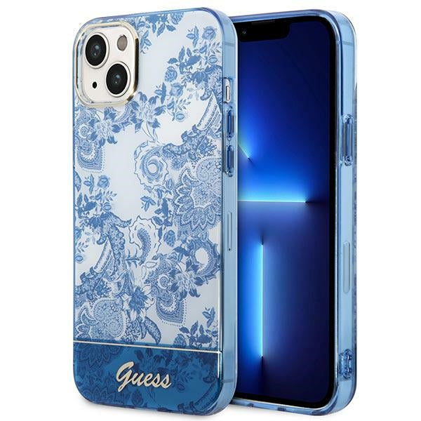 Guess GUHCP14MHGPLHB iPhone 14 Plus 6.7&quot; blue/blue hardcase Porcelain Collection