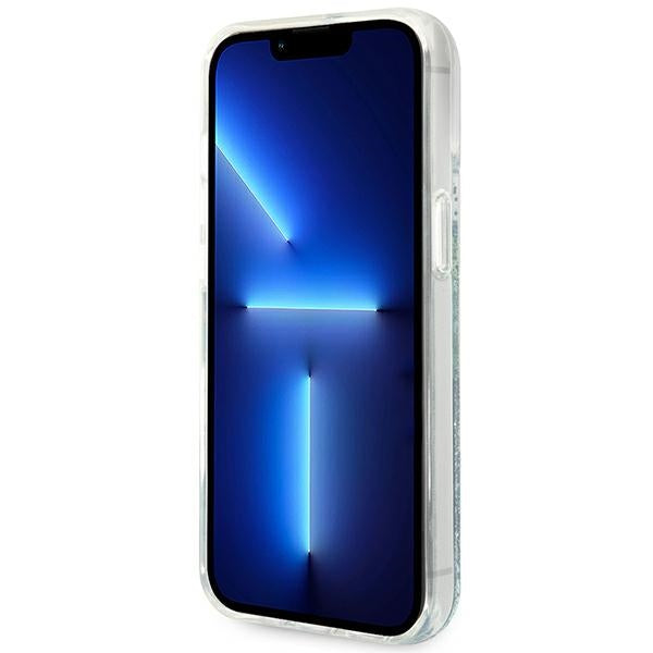 Guess GUHCP14MLFLSN iPhone 14 Plus 6.7 &quot;green / green hardcase Flower Liquid Glitter