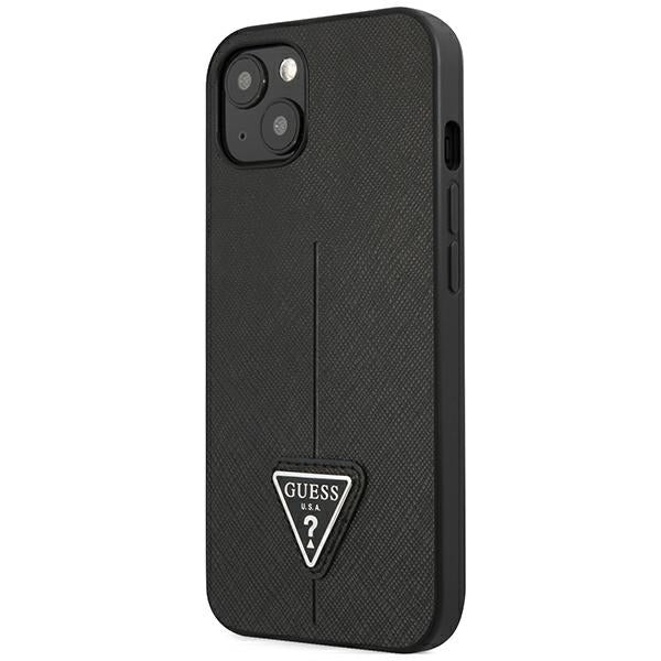Guess GUHCP14MPSATLK iPhone 14 Plus 6,7 &quot;black / black hardcase SaffianoTriangle Logo