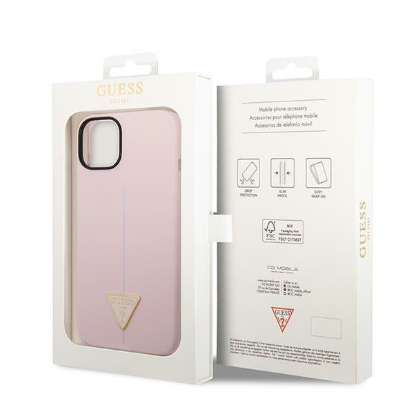 Guess GUHCP14MSLTGU iPhone 14 Plus 6.7 "purple / purple hardcase Silicone Triangle