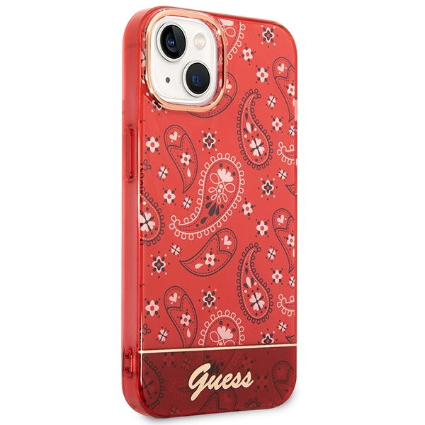 Guess GUHCP14SHGBNHR iPhone 14 6.1" red/red hardcase Bandana Paisley