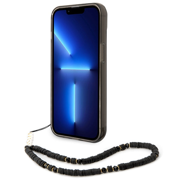 Guess GUHCP14SHGCOHK iPhone 14 6.1 "black / black hardcase Translucent Pearl Strap
