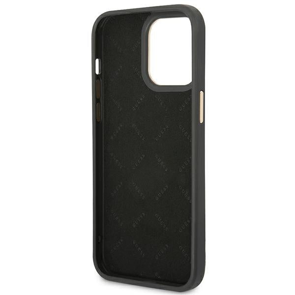 Guess GUHCP14XHG4SHK iPhone 14 Pro Max 6.7 "black / black hard case 4G Vintage Gold Logo