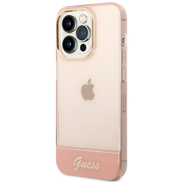 Guess Translucent iPhone 14 Pro Max 6.7&quot; Case - Pink