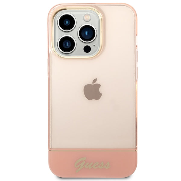 Guess Translucent iPhone 14 Pro Max 6.7&quot; Case - Pink