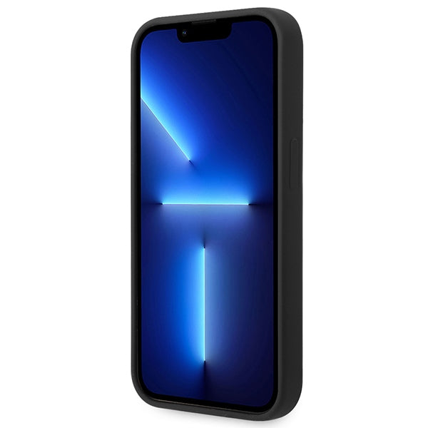 Guess GUHCP14XSLTGK iPhone 14 Pro Max 6.7" black/black hardcase Silicone Triangle