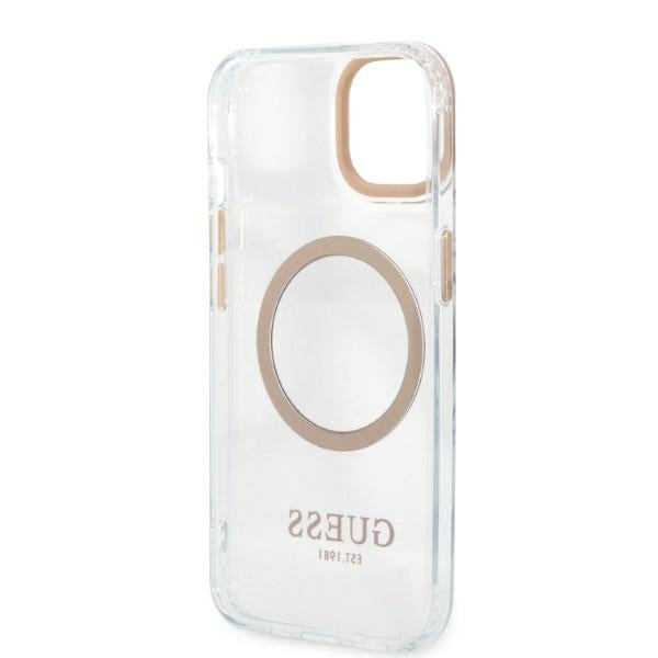 Guess GUHMP13MHTRMD iPhone 13 6.1 "gold / gold hard case Metal Outline Magsafe