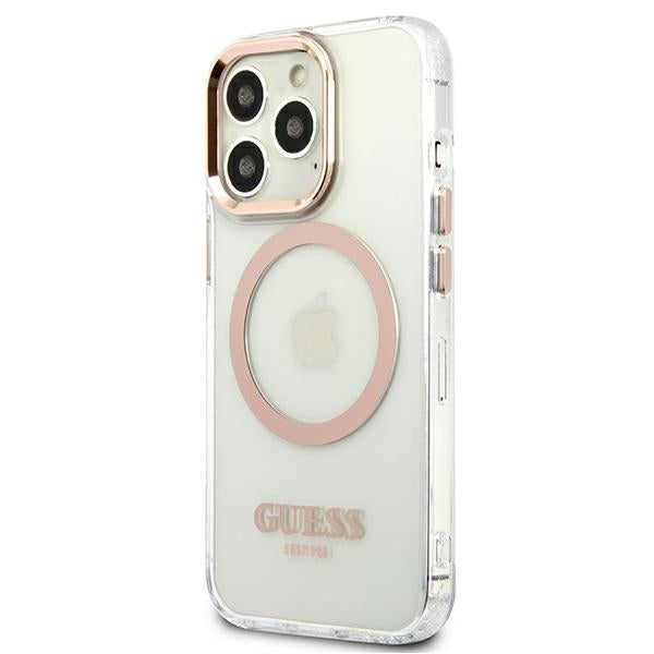 Guess GUHMP13XHTRMD iPhone 13 Pro Max 6.7 "gold / gold hard case Metal Outline Magsafe