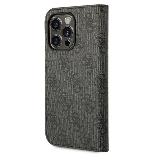 Guess GUBKP14LHG4SHK iPhone 14 Pro 6.1 "black / black book 4G Vintage Gold Logo