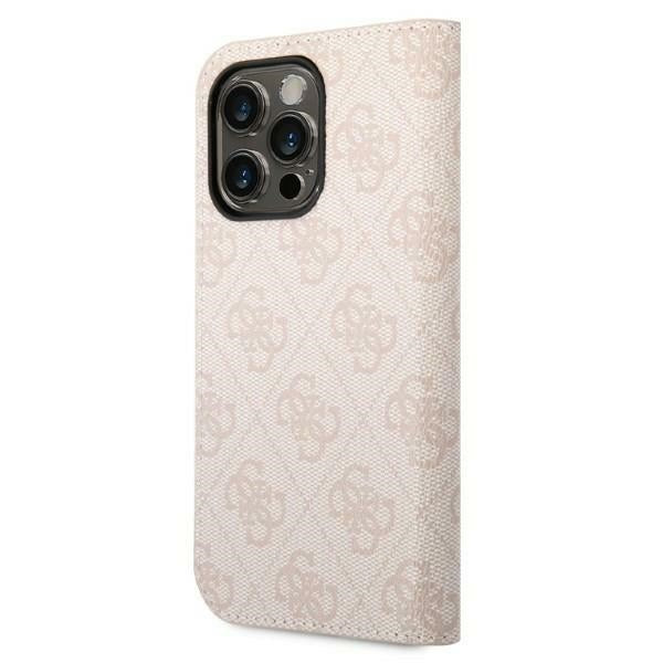 Guess GUBKP14LHG4SHP iPhone 14 Pro 6.1 "pink / pink book 4G Vintage Gold Logo