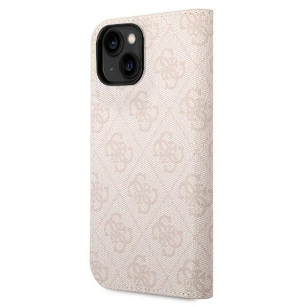 Guess GUBKP14SHG4SHP iPhone 14 6.1 "pink / pink book 4G Vintage Gold Logo