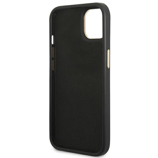 Guess GUHCP14SHG4SHK iPhone 14 6.1 "black / black hard case 4G Vintage Gold Logo