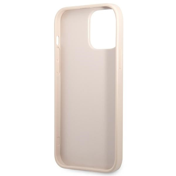 Guess 4G Triangle Logo Cardslot Case for iPhone 13 Pro / 13 - Pink