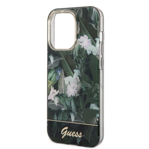 Guess GUHCP14LHGJGHA iPhone 14 Pro 6.1" green/green hardcase Jungle Collection