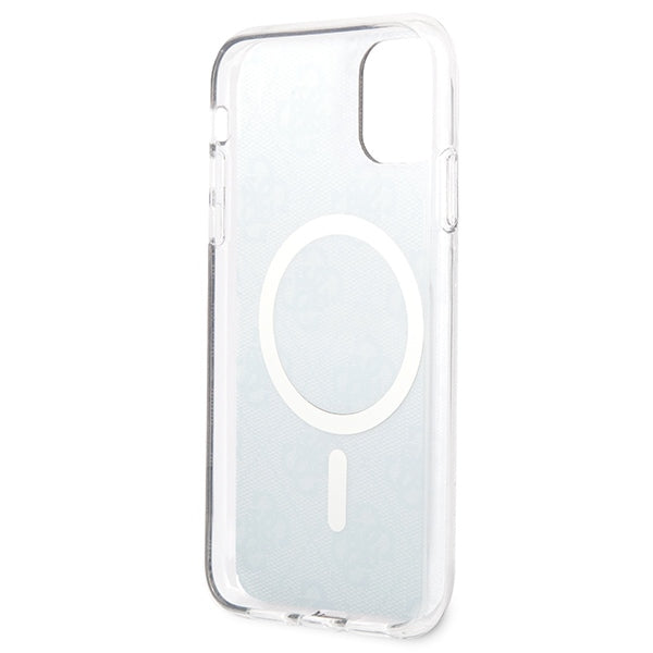Set Guess GUBPN61H4EACSK Case+Charger iPhone 11 6.1" black/black hard case 4G Print MagSafe
