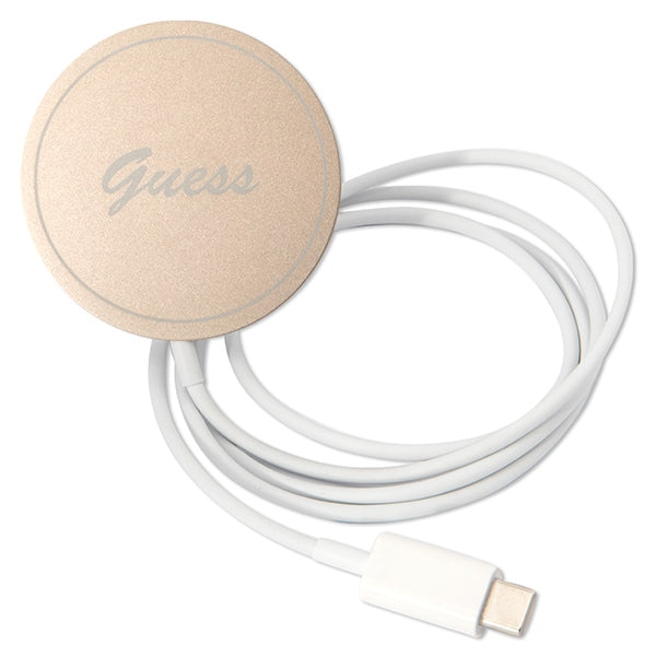 Set Guess GUBPP12MH4EACSW Case+ Charger iPhone 12/12 Pro brown/brown hard case 4G Print MagSafe
