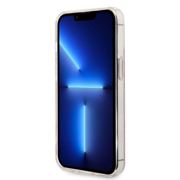 Set Guess GUBPP13LH4EACSP Case+ Charger iPhone 13 Pro pink/pink hard case 4G Print MagSafe