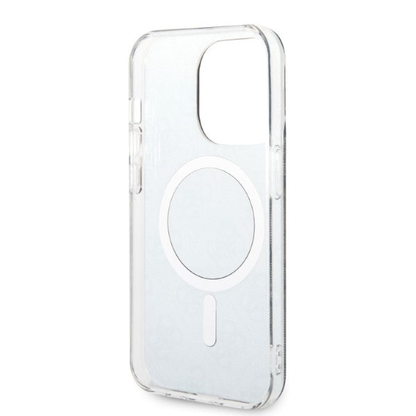 Set Guess GUBPP14LH4EACSK Case+ Charger iPhone 14 Pro 6.1" black/black hard case 4G Print MagSafe