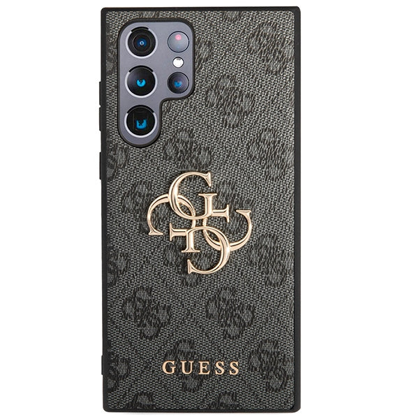 Guess GUHCS23L4GMGGR S23 Ultra S918 grey/grey hardcase 4G Big Metal Logo