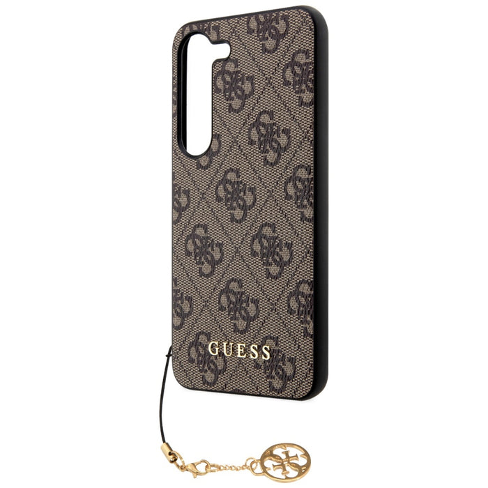 Guess GUHCS23SGF4GBR S23 S911 brown/brown hardcase 4G Charms Collection