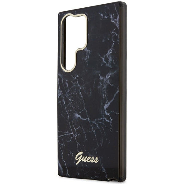 Guess GUHCS23LPCUMAK S23 Ultra S918 black/black hardcase Marble