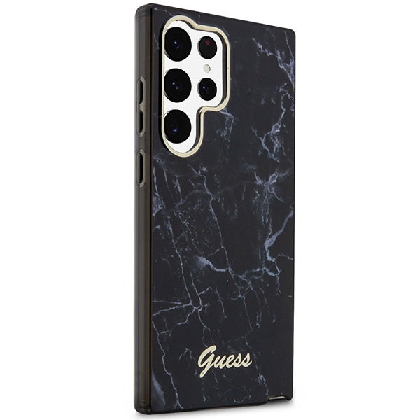 Guess GUHCS23LPCUMAK S23 Ultra S918 black/black hardcase Marble