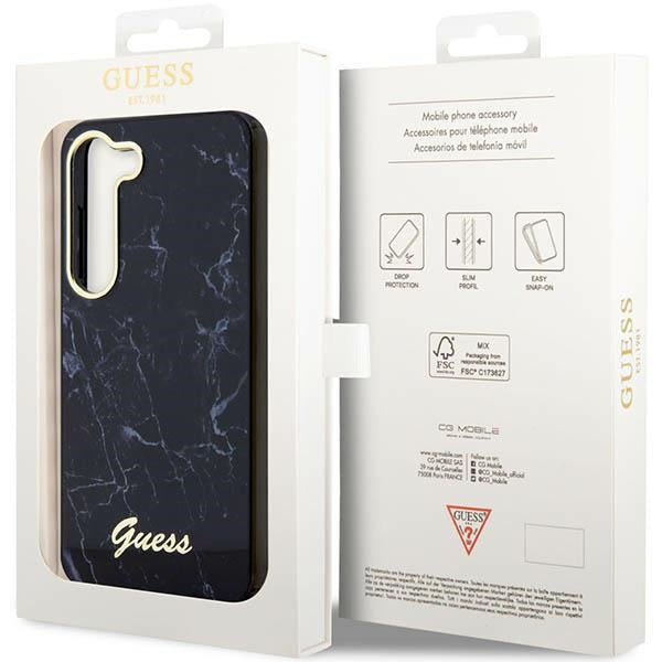 Guess GUHCS23MPCUMAK S23 +S916 black/black hardcase Marble